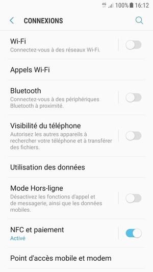 Sélectionnez Wi-Fi