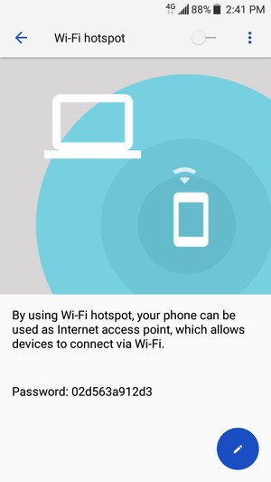 Select Set up Wi-Fi hotspot
