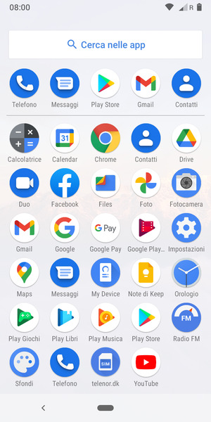 Seleziona Impostazioni