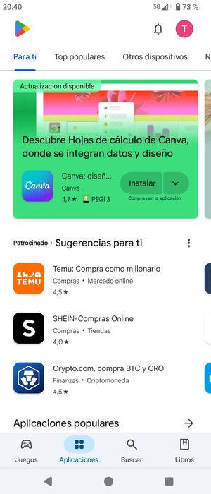 Seleccione Buscar