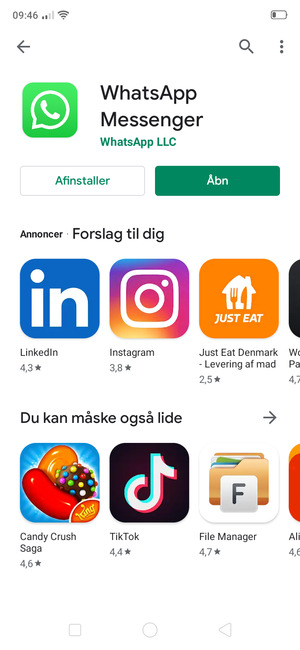Vælg Åbn