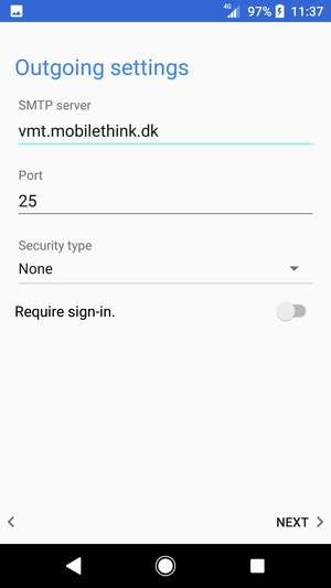 Turn off Require sign-in. and select NEXT