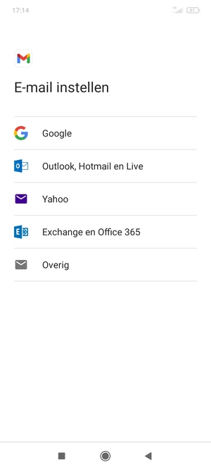 Selecteer Google