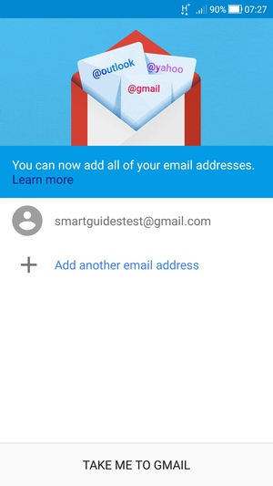 Select TAKE ME TO GMAIL