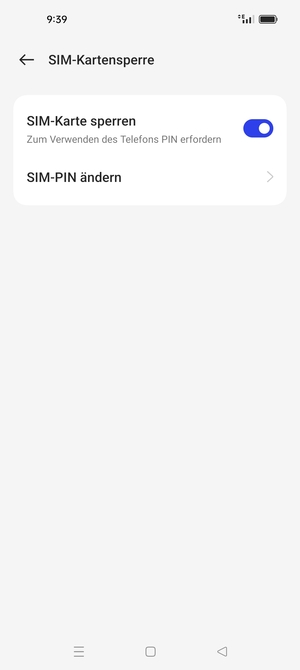 Wählen Sie SIM-PIN ändern