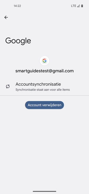 Selecteer Accountsynchronisatie