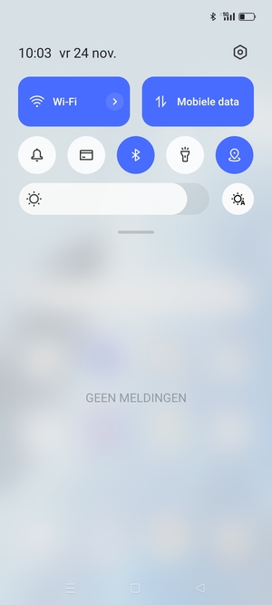 Schuif naar beneden in het bovenste menu opnieuw