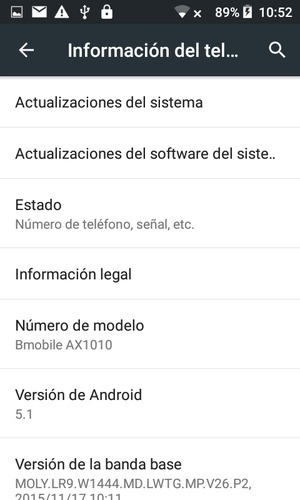 Seleccione Actualizaciones del sistema