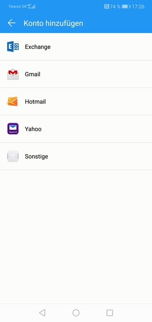 Wählen Sie Gmail