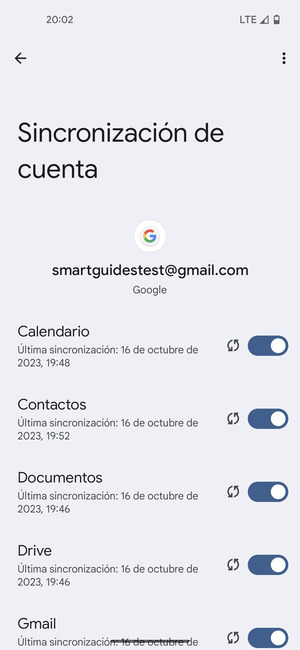 Asegúrese de haber seleccionado Contactos