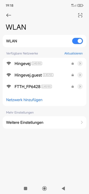 Wählen Sie das Wireless-Netzwerk, zu dem Sie eine Verbindung herstellen möchten