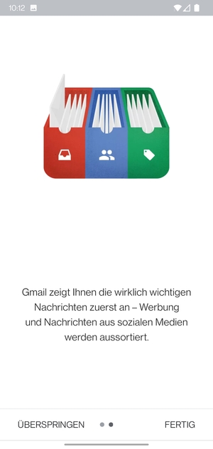 Wählen Sie FERTIG