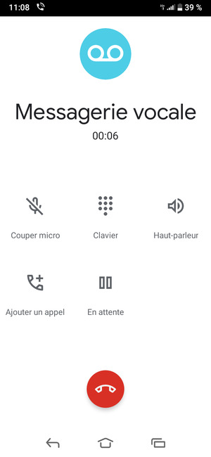 Si votre messagerie vocale appelle comme sur cet écran, votre téléphone est configuré correctement.