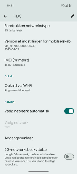 Scroll til og vælg Adgangspunkter