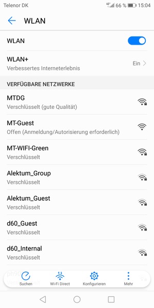 Wählen Sie das Wireless-Netzwerk, zu dem Sie eine Verbindung herstellen möchten