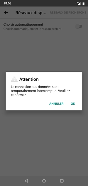 Sélectionnez OK
