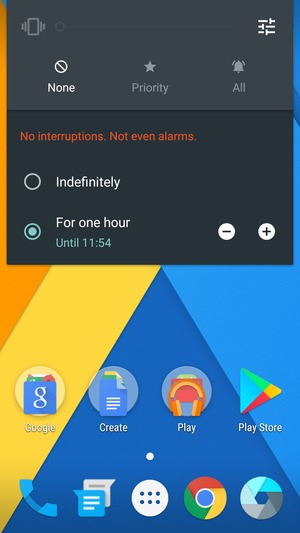 Select None to change to silent mode