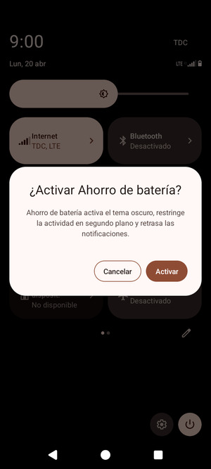 Seleccione Activar