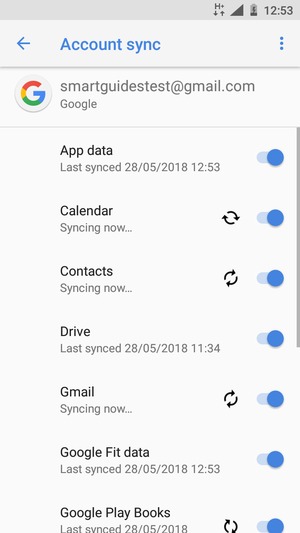 Your contacts from Google will now be synced to your phone