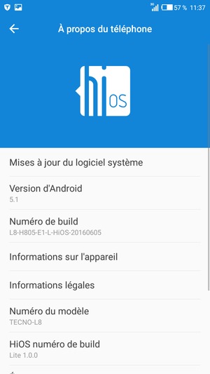 Sélectionnez Mises à du jour logiciel système