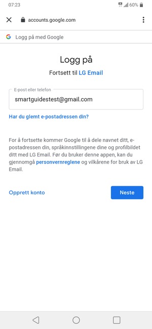 Velg Neste