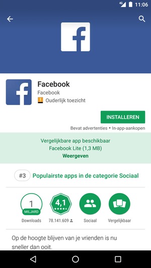 Selecteer INSTALLEREN