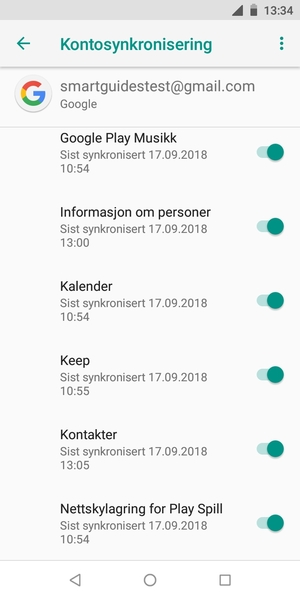 Velg menyknappen