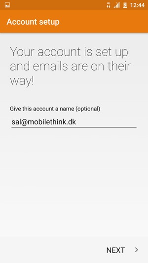 Give your account a name and select NEXT