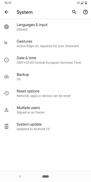 Select System update