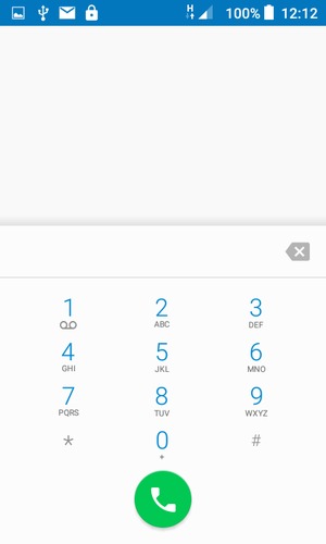 Press and hold the number 1
