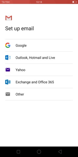 Select Outlook, Hotmail and Live