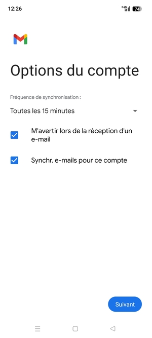 Sélectionnez Suivant