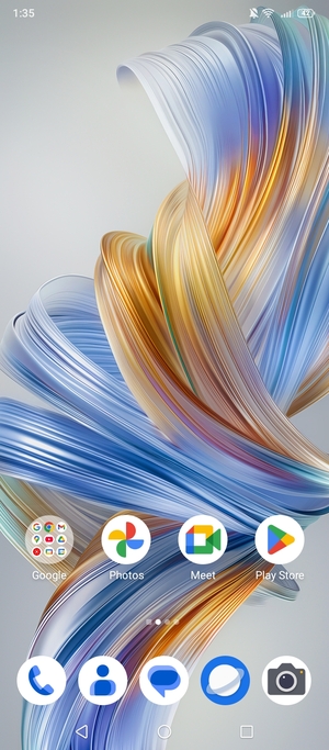 Swipe up