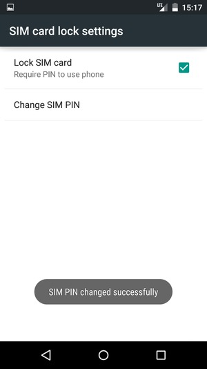 Your SIM PIN has been changed