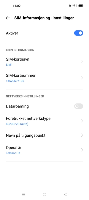Velg Navn på tilgangspunkt