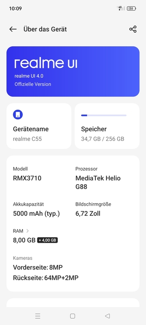 Wählen Sie realme UI