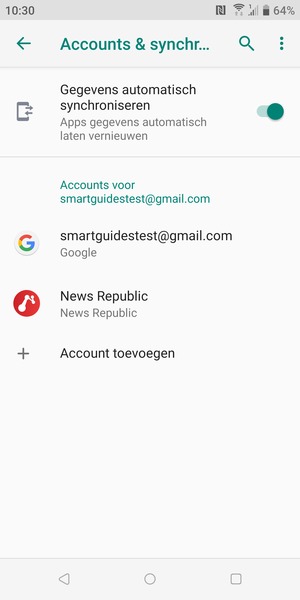 Selecteer uw Google-account