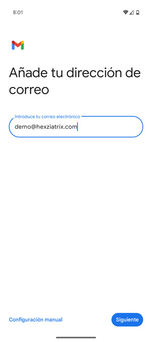 Introduzca su Dirección de correo electrónico y seleccione Siguiente