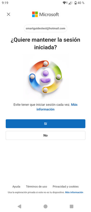 Seleccione la opción deseada