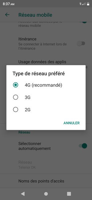 Sélectionnez votre option préférée
