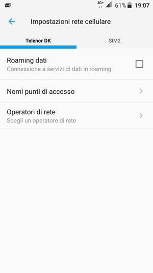 Seleziona Public e Nomi punti di accesso