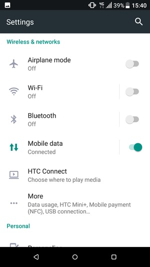 Select Wi-Fi