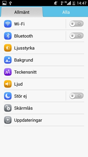 Välj Alla