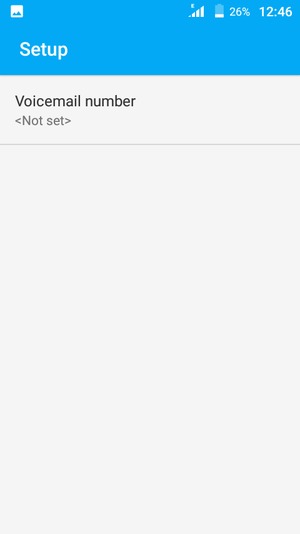 Select Voicemail number