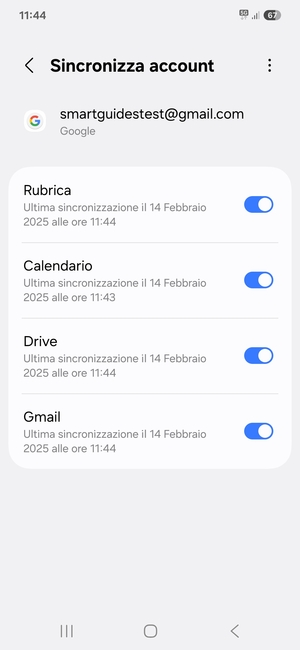 Assicurati che Rubrica sia selezionato