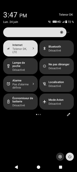 Régler la luminosité au niveau souhaité