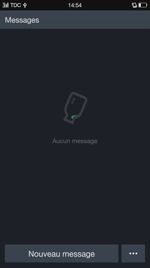 Sélectionnez le bouton du Menu
