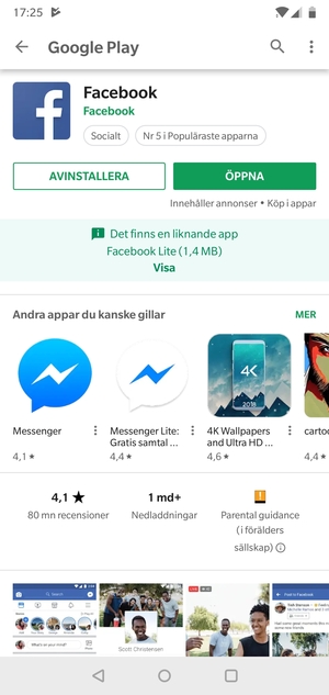 Välj ÖPPNA