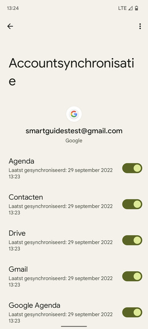 Zorg ervoor dat Contacten geselecteerd is