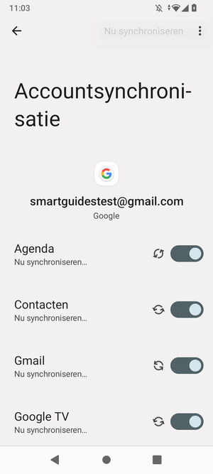 Uw gegevens worden gesynchroniseerd